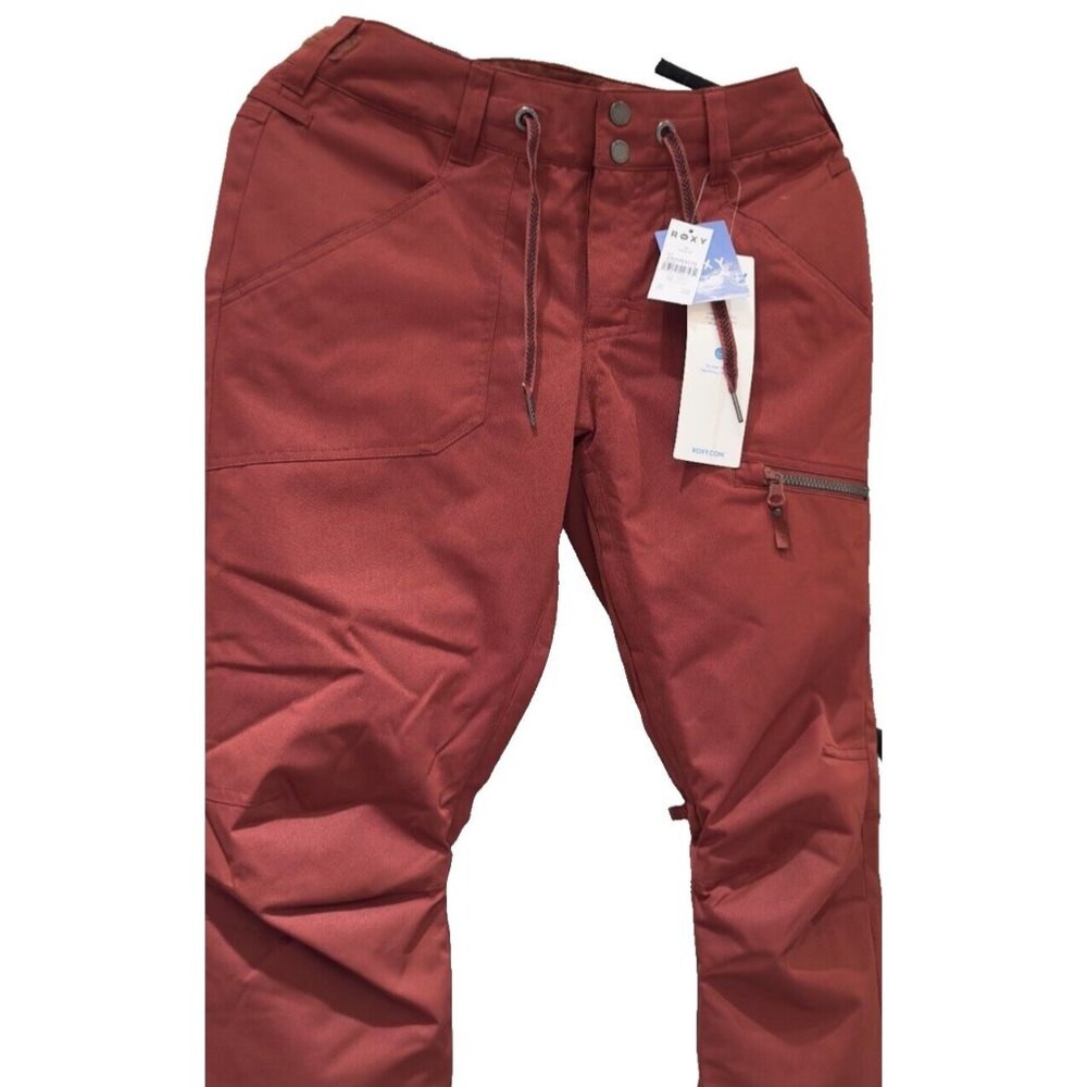 Women's Snow Pants By Roxy Nadia Smoked Paprica Size XS 10K DryFlight Technology